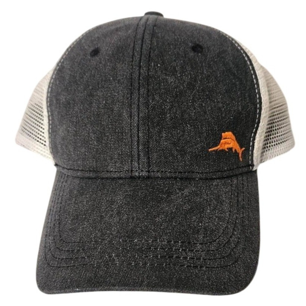 Tommy Bahama Mens Hat Black Washed Denim Mesh Marlin‎ Baja Margarita Recipe